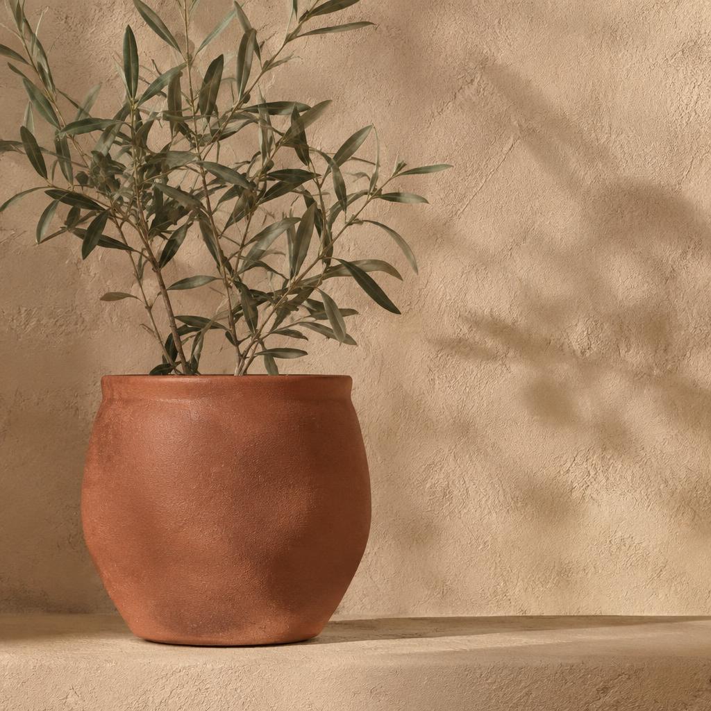 Olivo pequeño en matera de terracota